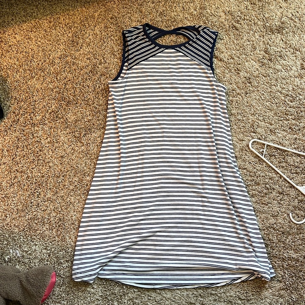 Gap navy striped dress